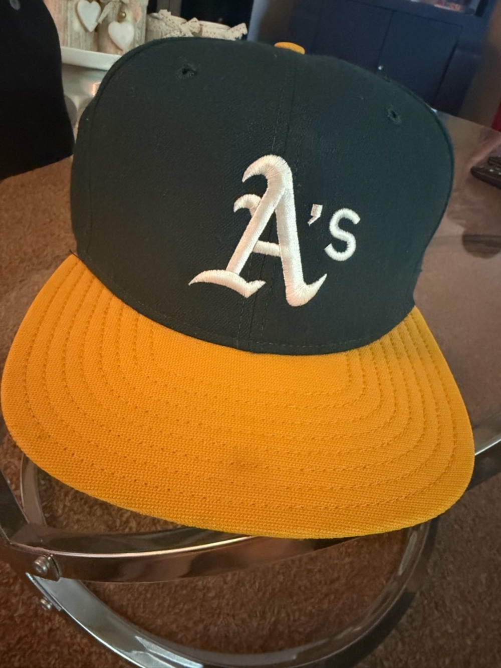 Oakland A's Green and Yellow Baseball Cap